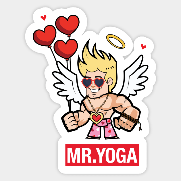 Mr Yoga - Happy Valentines Day Sticker by MrYoga